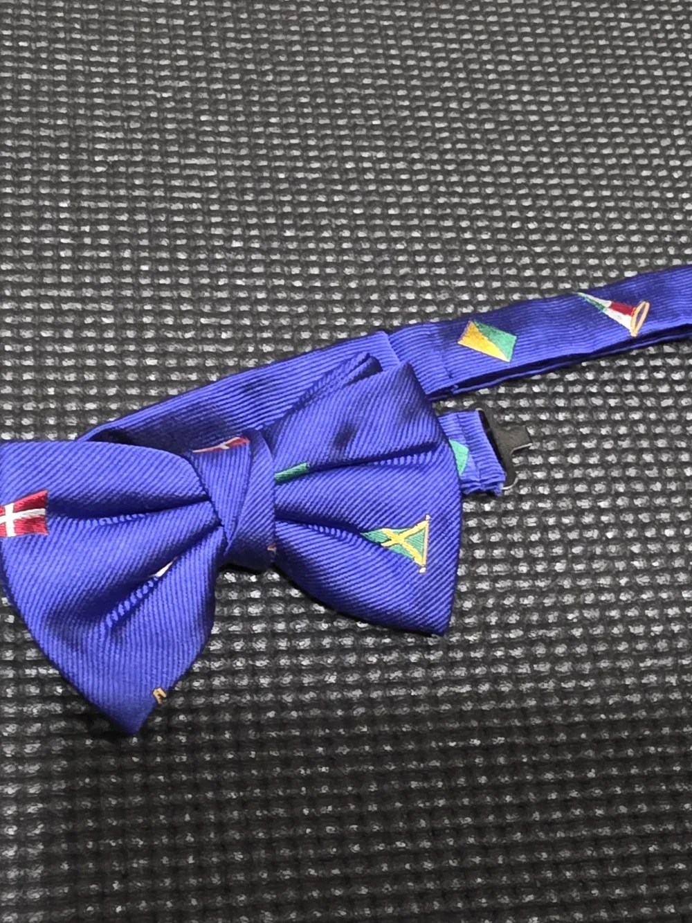 Polo by Ralph Lauren Royal Blue Patterned Silk Bow Tie